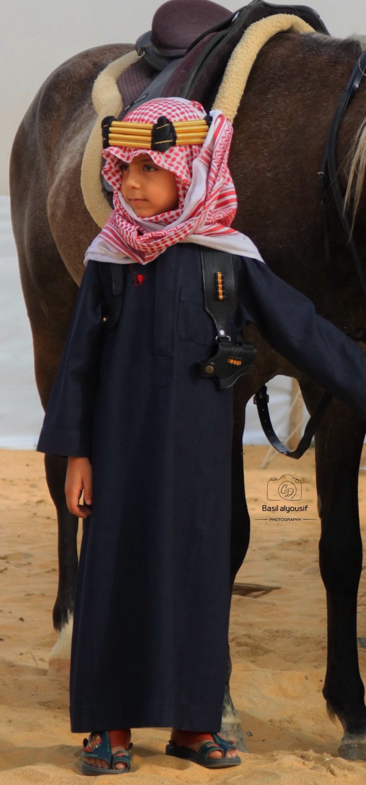 ورشة تكنيكات بالتعاون مع مربط اوصاف للخيل العربية لتصوير ثيم اليوم السعودي بتاريخ 16 فبراير 2024