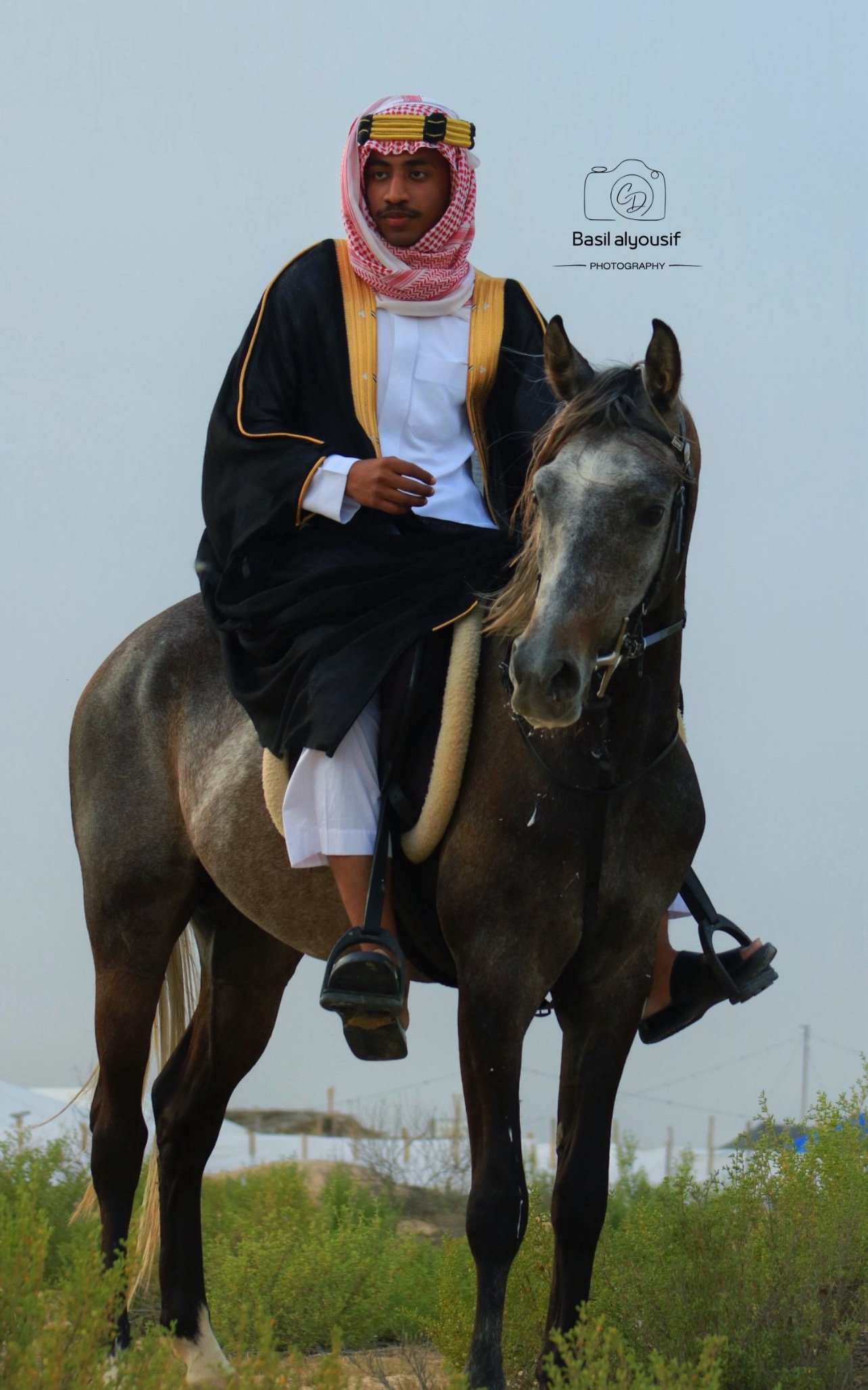 ورشة تكنيكات بالتعاون مع مربط اوصاف للخيل العربية لتصوير ثيم اليوم السعودي بتاريخ 16 فبراير 2024