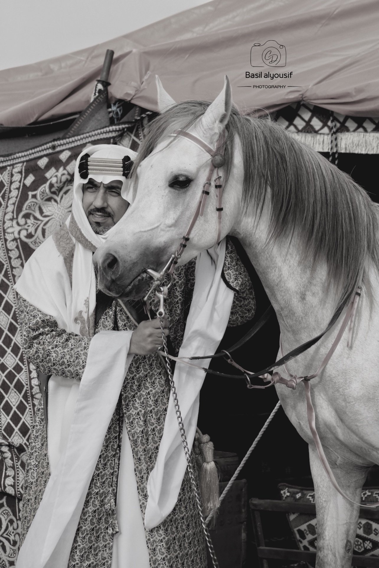 ورشة تكنيكات بالتعاون مع مربط اوصاف للخيل العربية لتصوير ثيم اليوم السعودي بتاريخ 16 فبراير 2024
