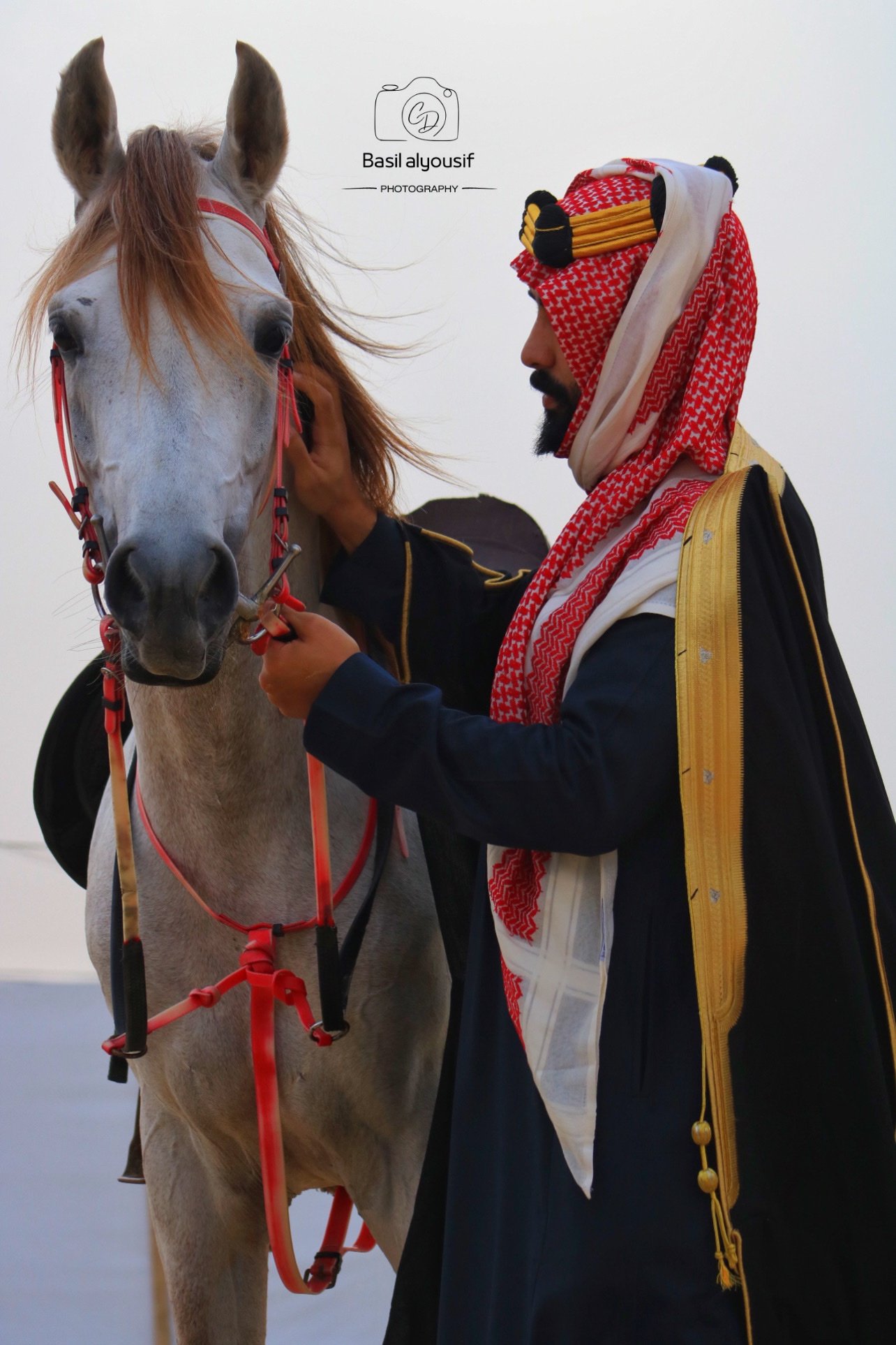ورشة تكنيكات بالتعاون مع مربط اوصاف للخيل العربية لتصوير ثيم اليوم السعودي بتاريخ 16 فبراير 2024